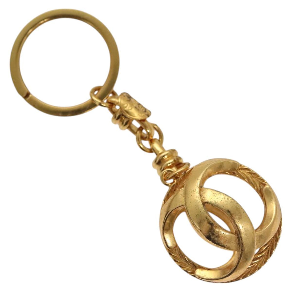 CHANEL COCO Mark Key Ring metal Gold CC ar13427