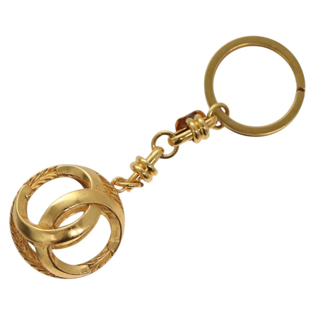CHANEL COCO Mark Key Ring metal Gold CC ar13427