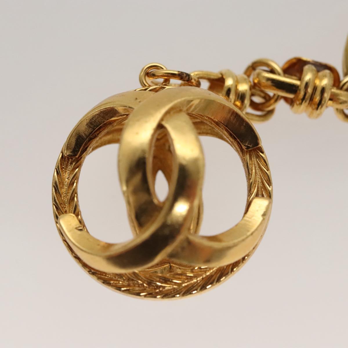 CHANEL COCO Mark Key Ring metal Gold CC ar13427