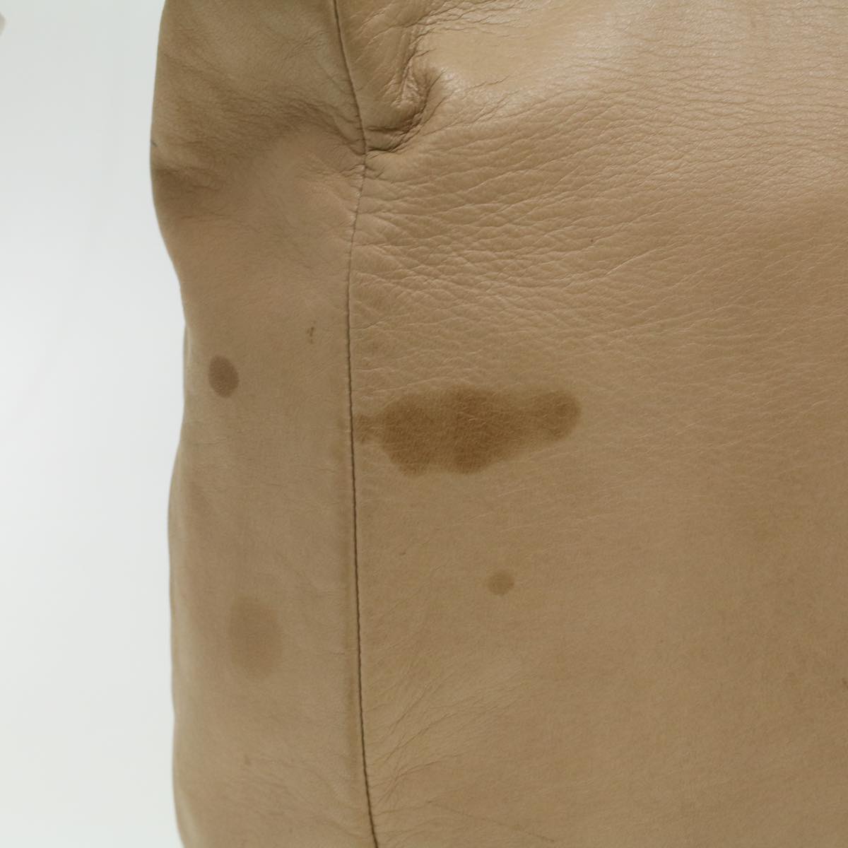 PRADA Tote Bag Lamb Skin Beige ar8449