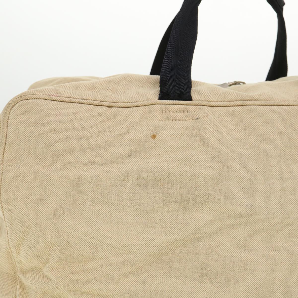 PRADA Boston Bag Canvas 2way Beige ar9161