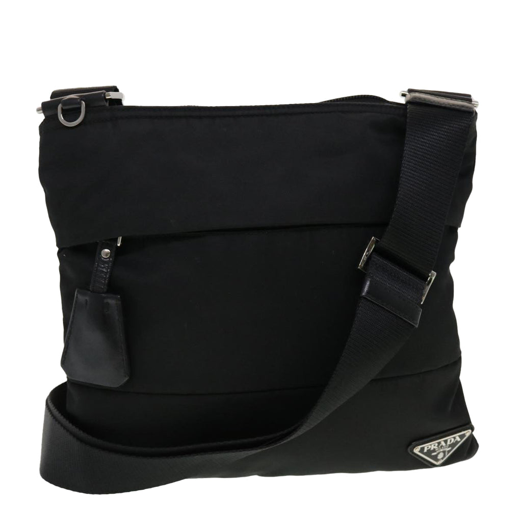 PRADA Shoulder Bag Nylon Black ar9571