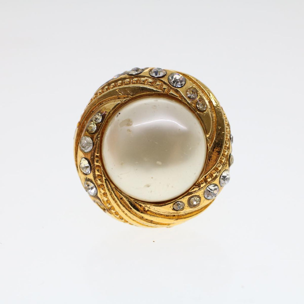 CHANEL Earring Gold Tone CC ar9890B