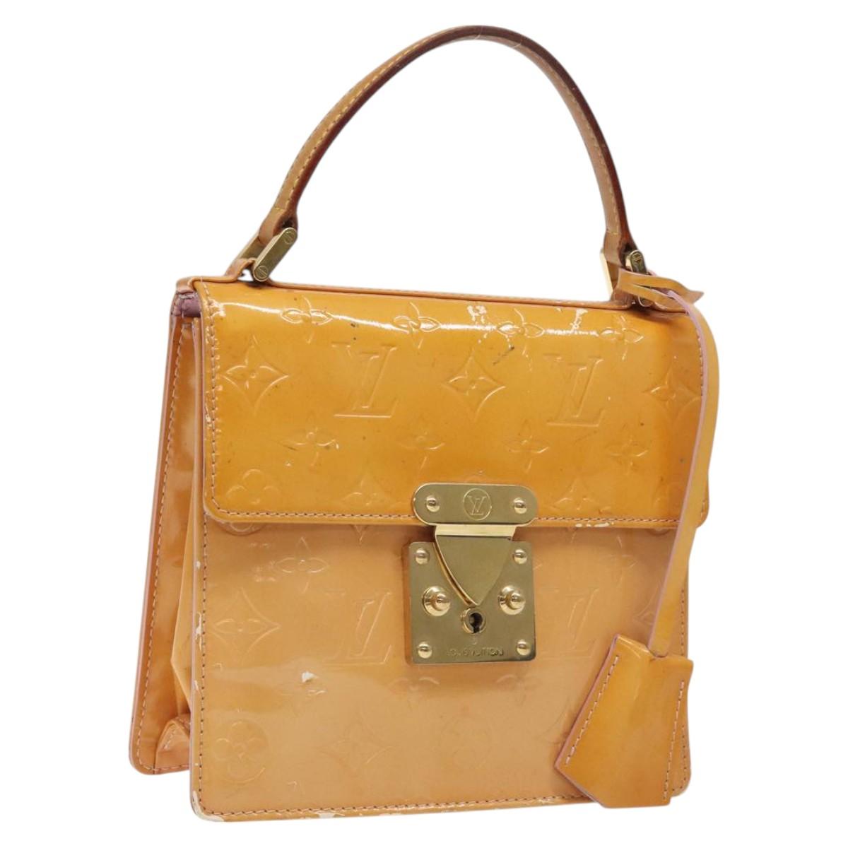 LOUIS VUITTON Vernis Spring Street Hand Bag Marshmallow Pink M91033 BA1611