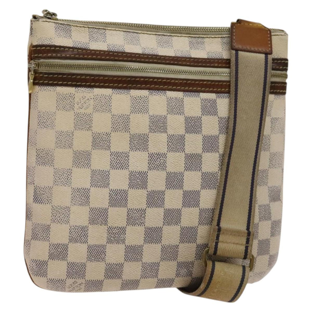 LOUIS VUITTON Damier Azur Pochette Bosphore Shoulder Bag N51112 LV BA1719