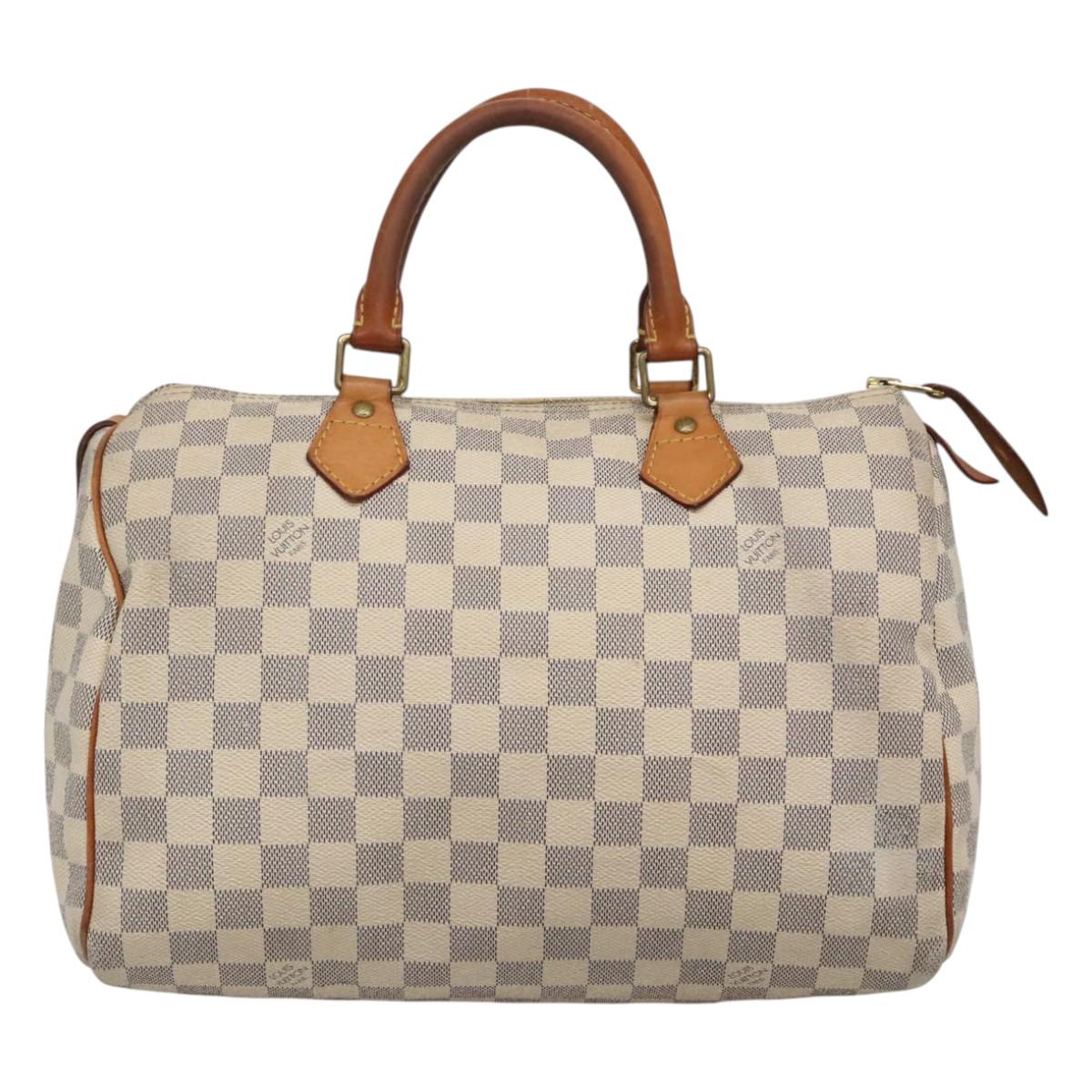 LOUIS VUITTON Damier Azur Speedy 30 Hand Bag N41533 LV BA2069