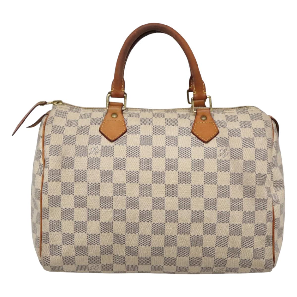 LOUIS VUITTON Damier Azur Speedy 30 Hand Bag N41533 LV BA2069