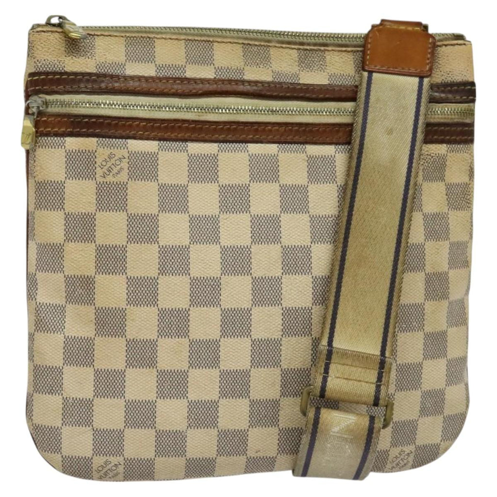 LOUIS VUITTON Damier Azur Pochette Bosphore Shoulder Bag N51112 LV BA2172