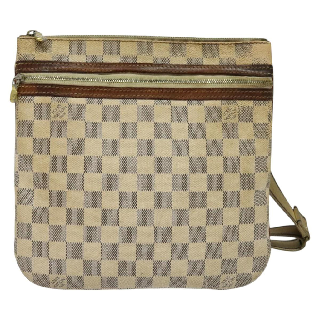 LOUIS VUITTON Damier Azur Pochette Bosphore Shoulder Bag N51112 LV BA2172