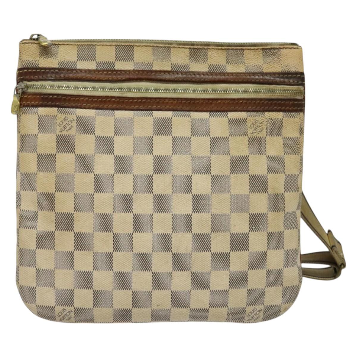 LOUIS VUITTON Damier Azur Pochette Bosphore Shoulder Bag N51112 LV BA2172