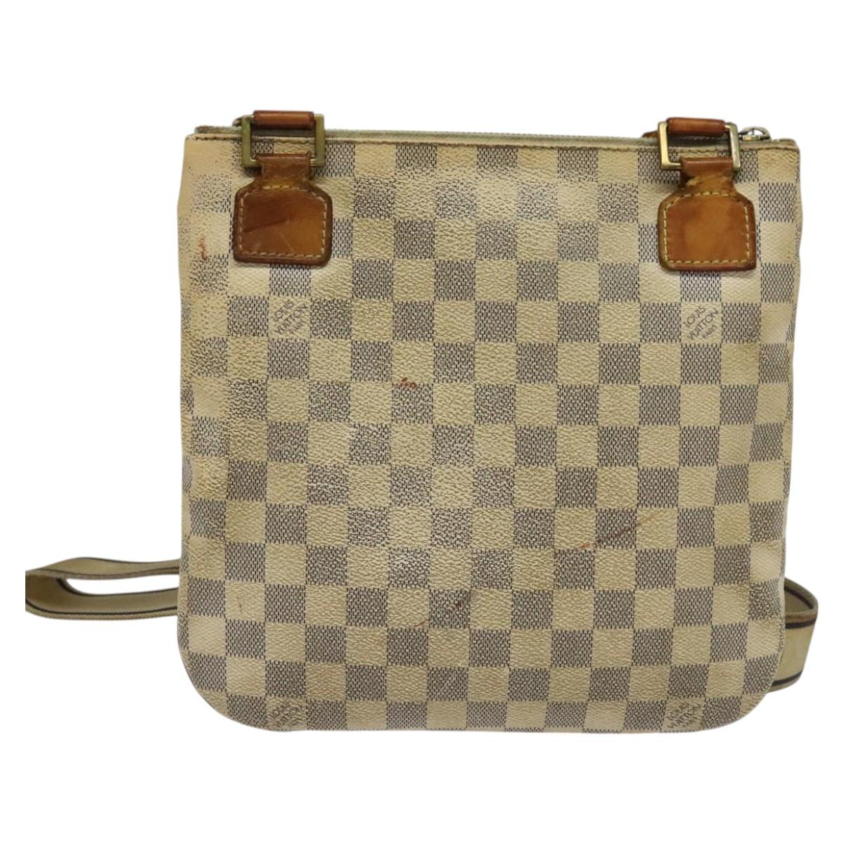 LOUIS VUITTON Damier Azur Pochette Bosphore Shoulder Bag N51112 LV BA2172