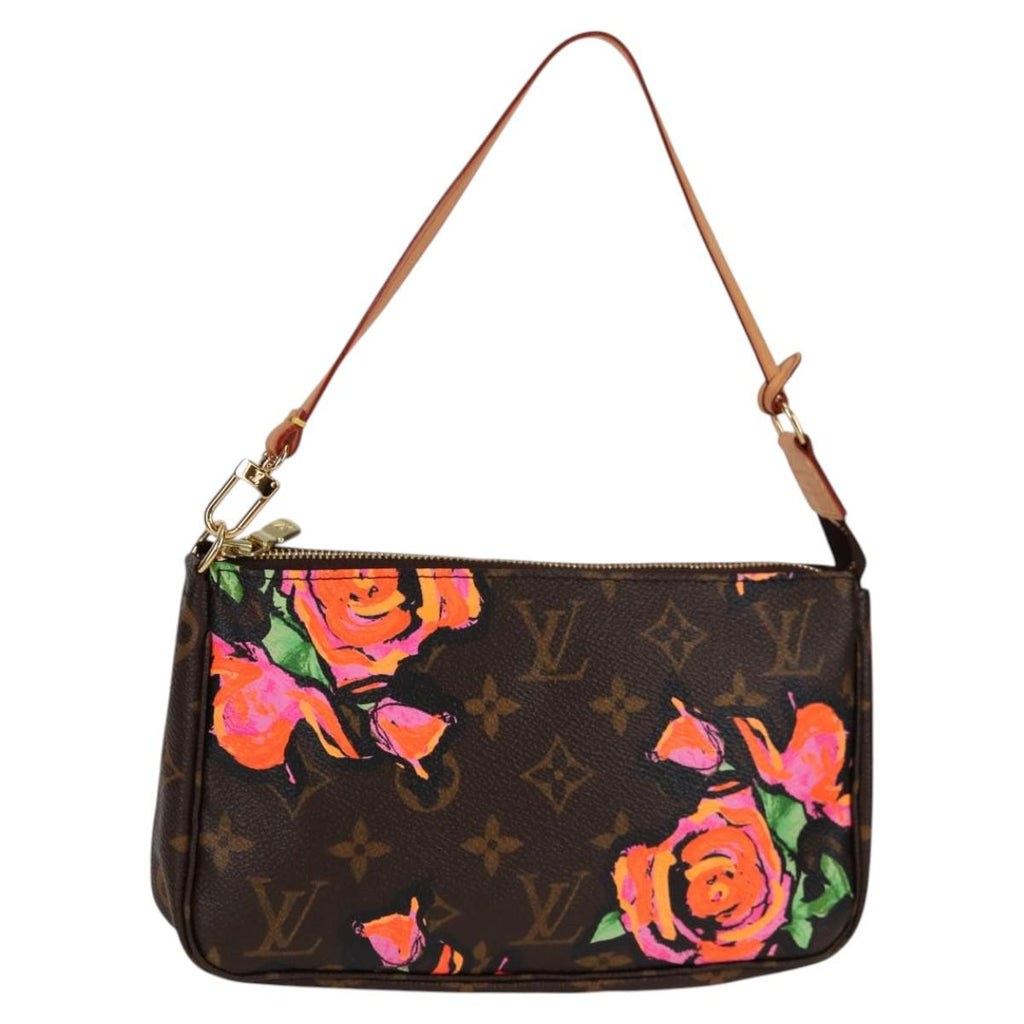 LOUIS VUITTON Monogram Rose Pochette Accessoires Pouch M48615 LV BA2264SAV