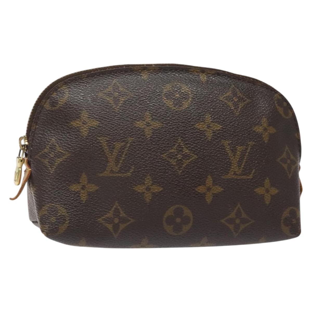 LOUIS VUITTON Monogram Pochette Cosmetic PM Pouch M43998 LV BA2266
