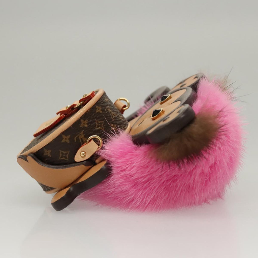 LOUIS VUITTON Monogram Body Chain Monkey Necklace Brown LV BA270SAV