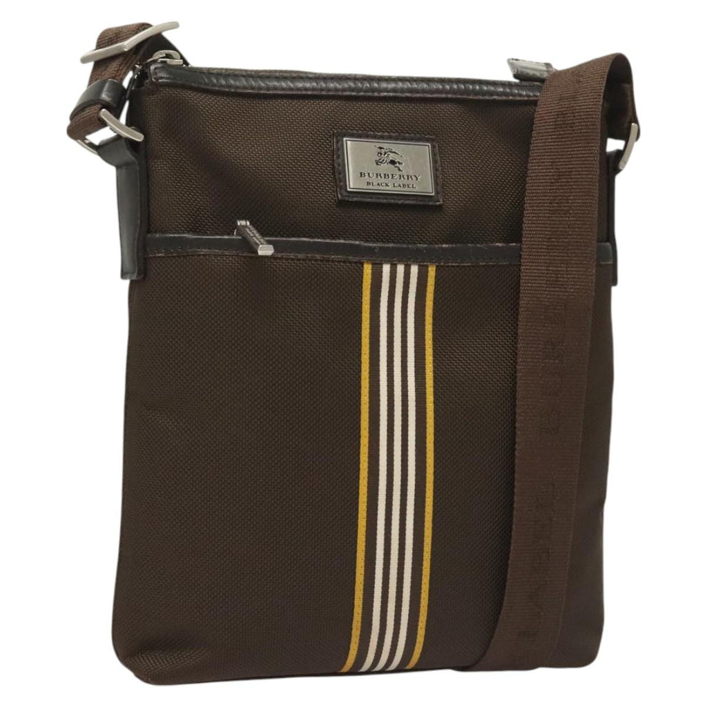 BURBERRY Black label Shoulder Bag Canvas Brown BA2884