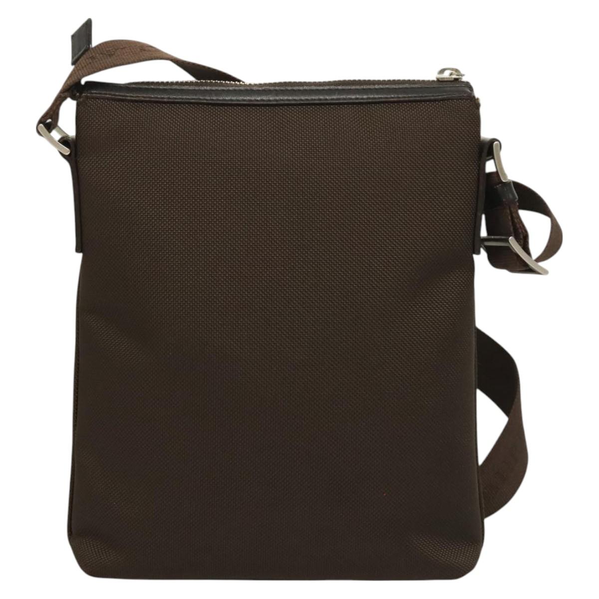 BURBERRY Black label Shoulder Bag Canvas Brown BA2884