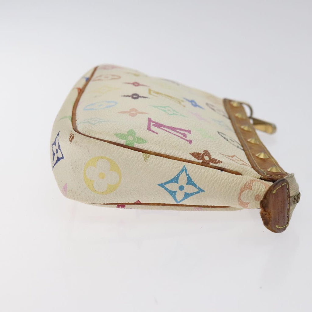 LOUIS VUITTON Multicolor Pochette Accessoires Pouch White M92649 BA2896