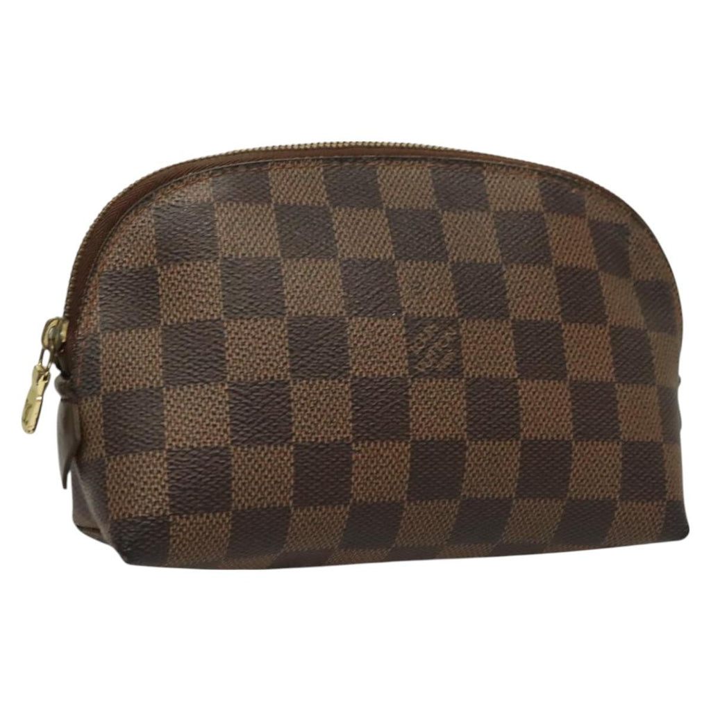 LOUIS VUITTON Damier Ebene Pochette Cosmetic PM Pouch N47516 LV BA3094