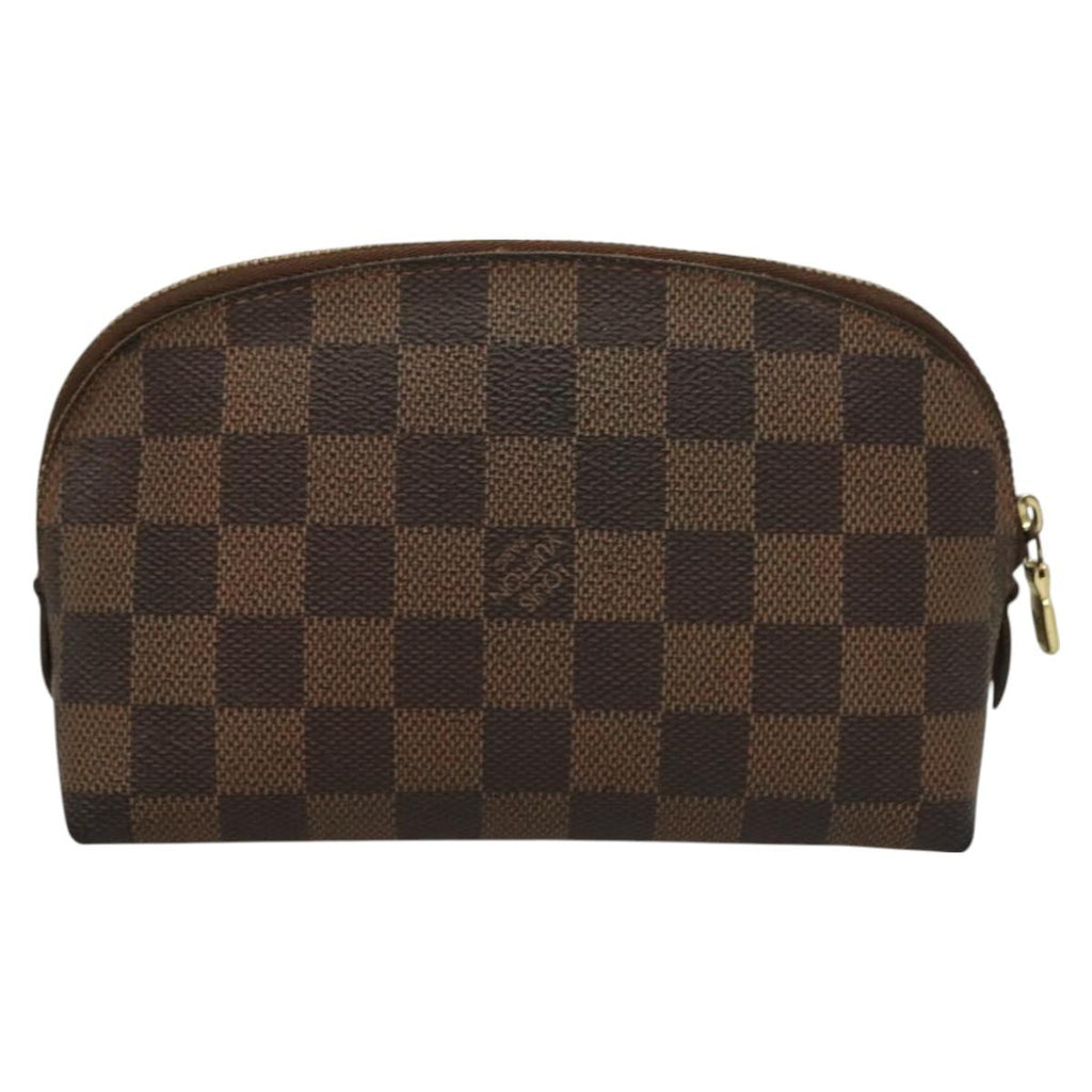 LOUIS VUITTON Damier Ebene Pochette Cosmetic PM Pouch N47516 LV BA3094