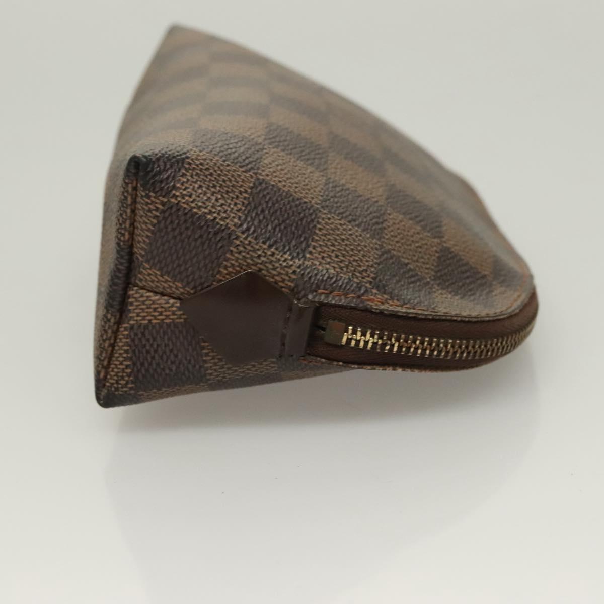 LOUIS VUITTON Damier Ebene Pochette Cosmetic PM Pouch N47516 LV BA3094