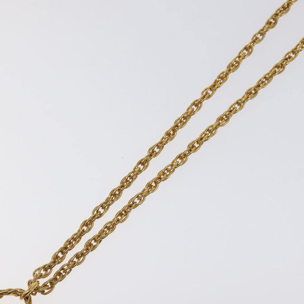 CHANEL Matelasse Necklace metal Gold CC BA3100