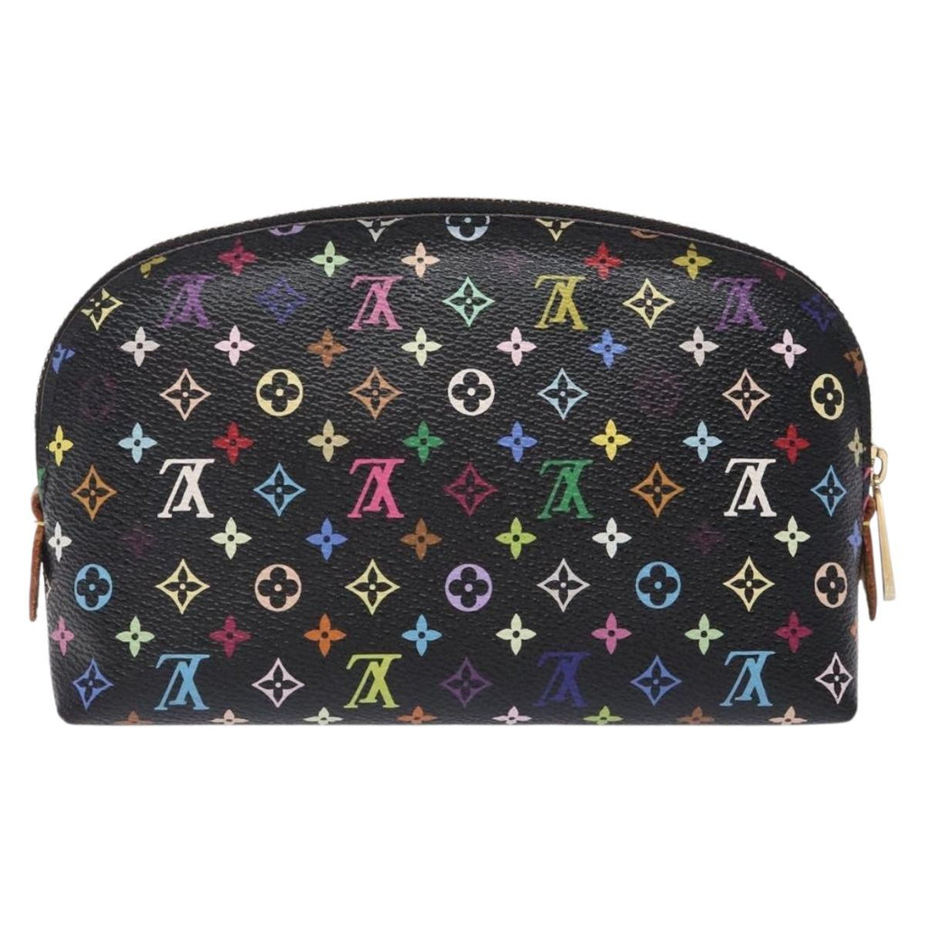 LOUIS VUITTON Multicolor Pochette Cosmetic Pouch Black M47355 BA3915