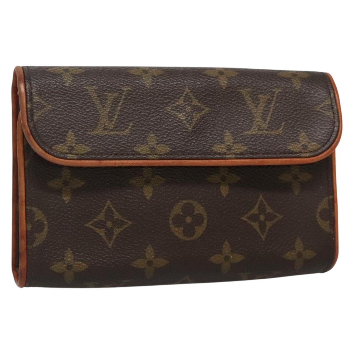 LOUIS VUITTON Monogram Pochette Florentine Waist Bag M51855 LV BA3938