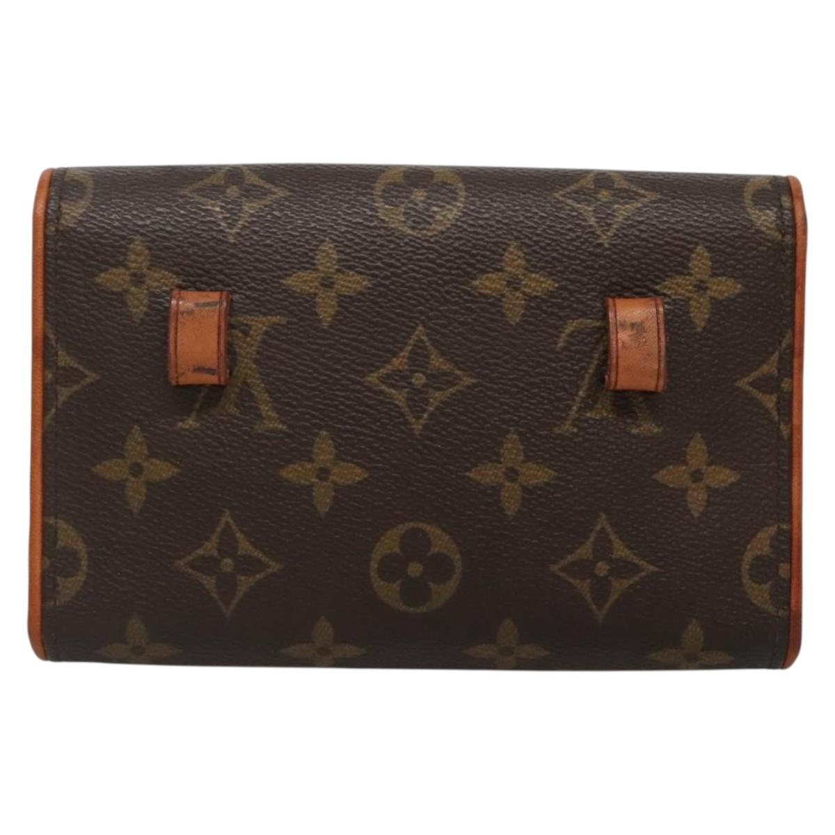 LOUIS VUITTON Monogram Pochette Florentine Waist Bag M51855 LV BA3938