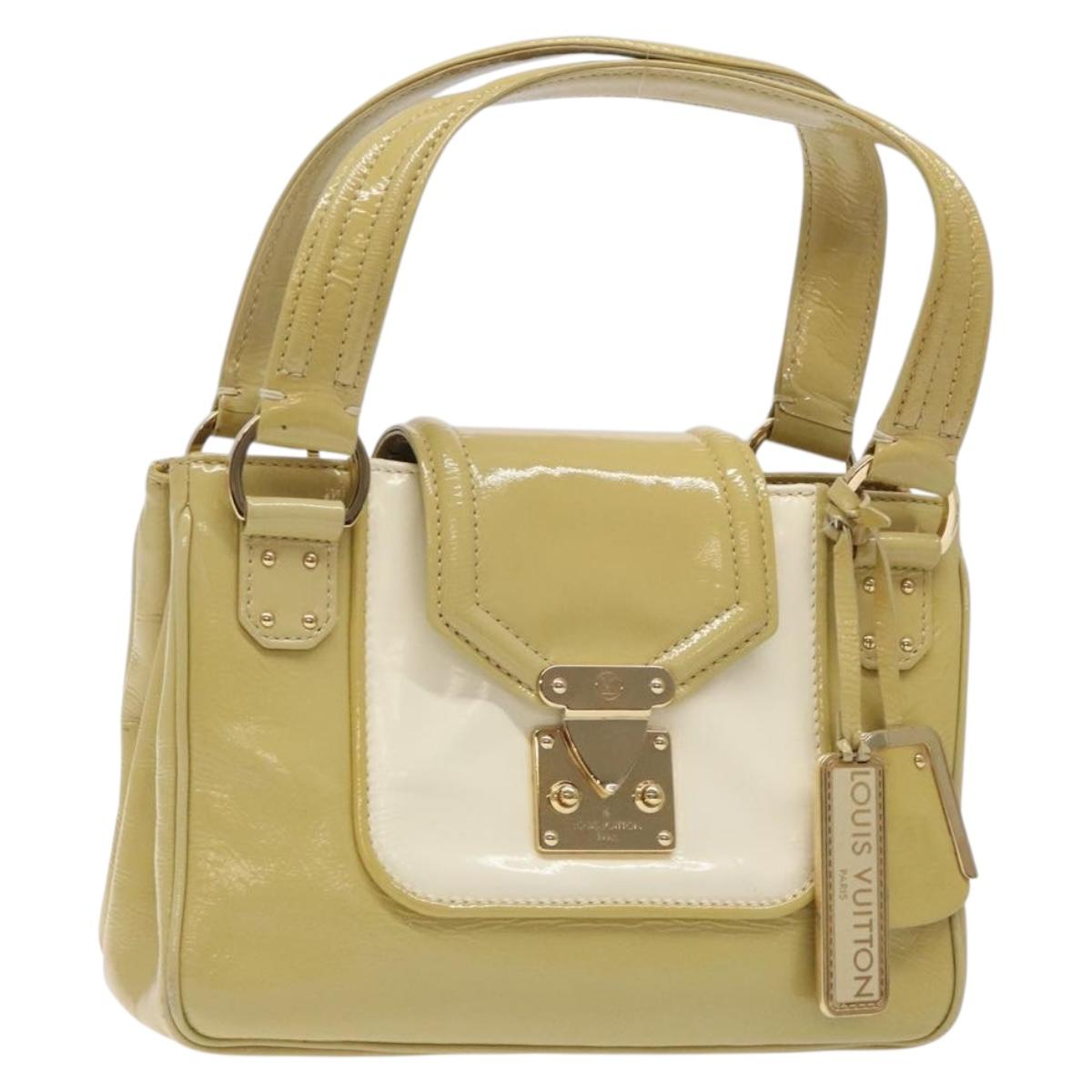 LOUIS VUITTON Cruise Line Sac Bicolor Hand Bag Enamel Yellow M92547 BA4124