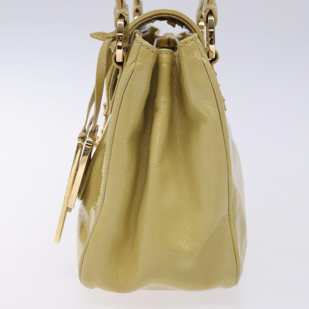 LOUIS VUITTON Cruise Line Sac Bicolor Hand Bag Enamel Yellow M92547 BA4124