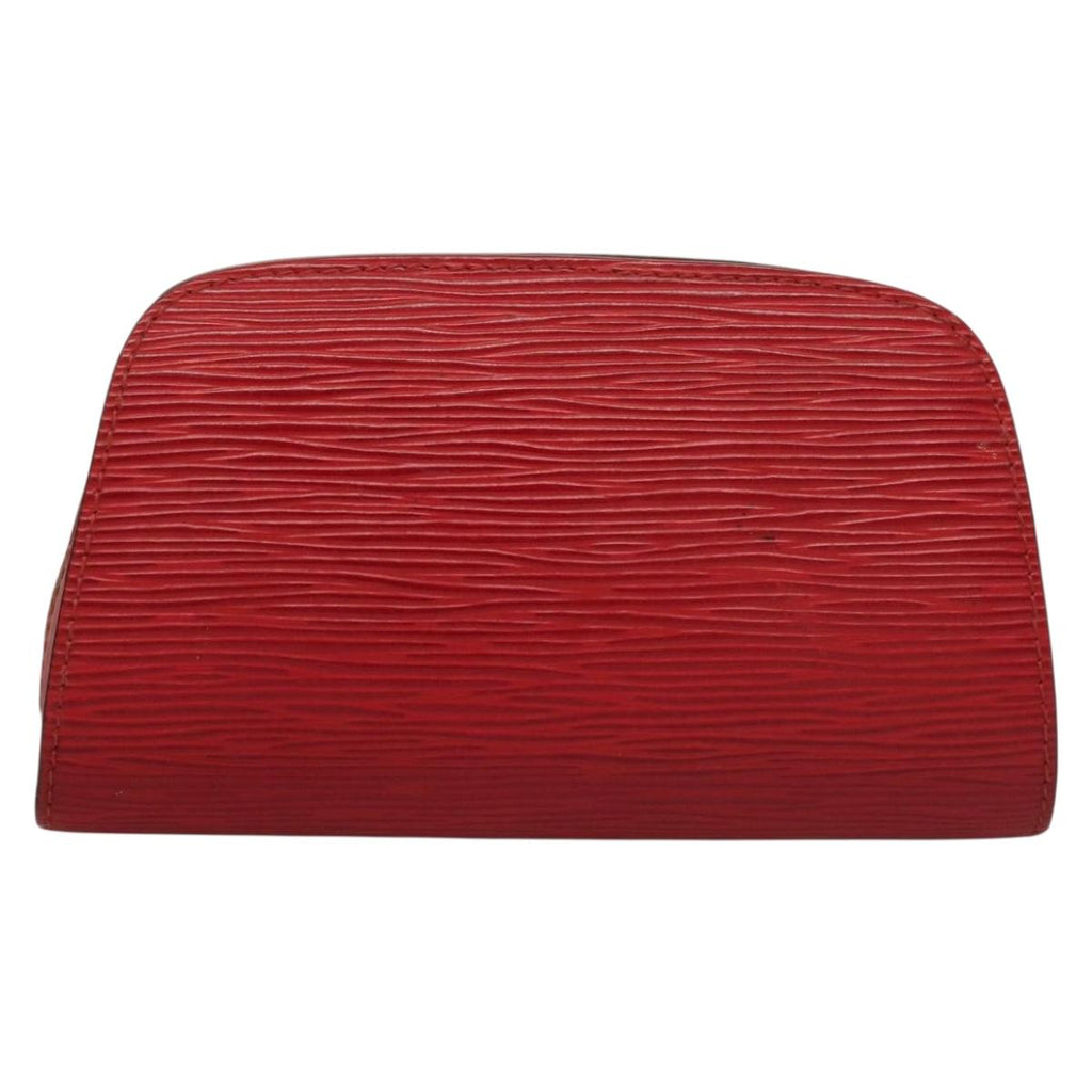 LOUIS VUITTON Epi Dauphine PM Pouch Castilian Red M48447 LV BA4304