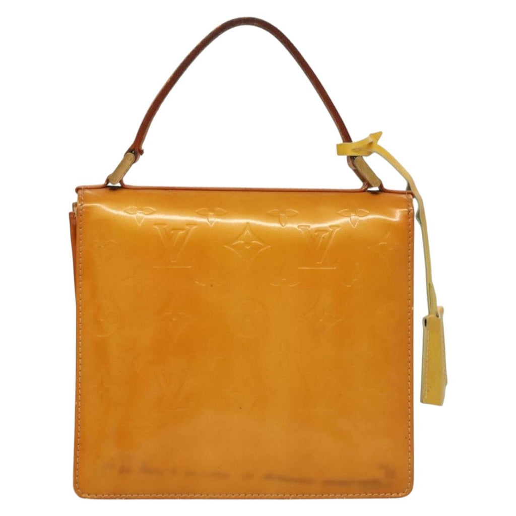 LOUIS VUITTON Monogram Vernis Spring Street Bag Lime Yellow M91068 BA4452