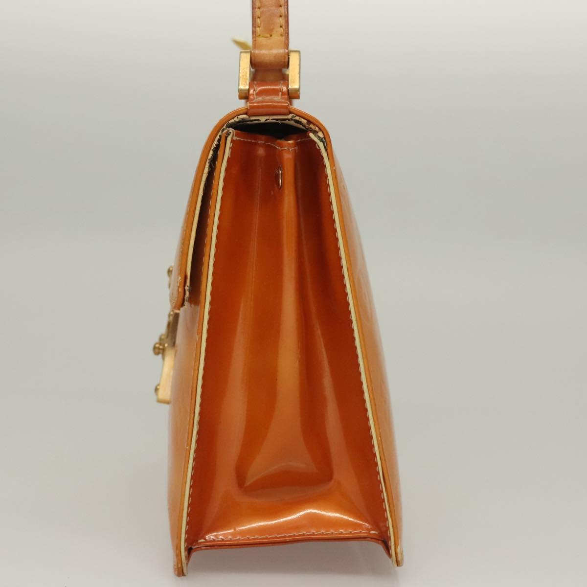 LOUIS VUITTON Monogram Vernis Spring Street Bag Lime Yellow M91068 BA4452