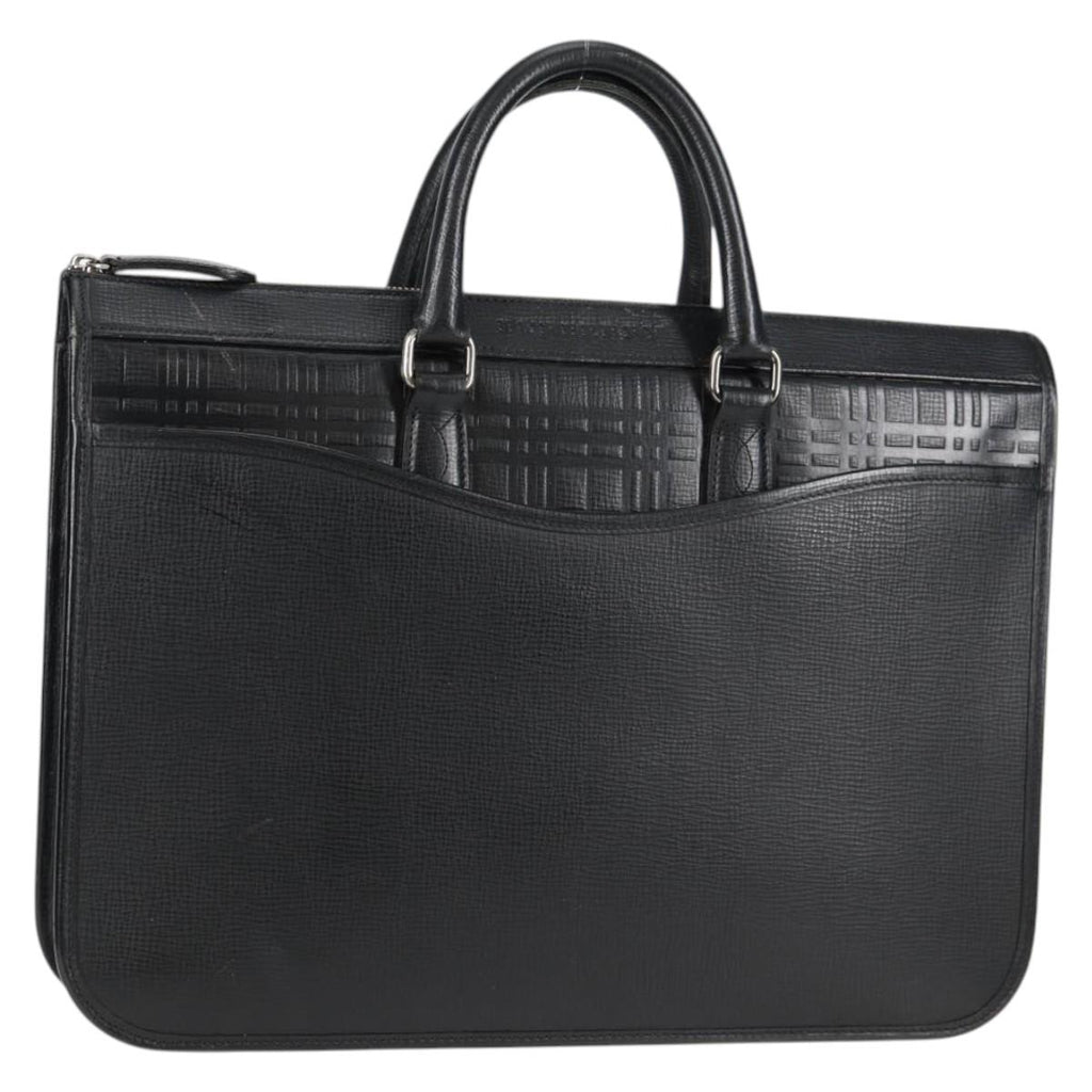 BURBERRY Business Bag Leather Black BA4581