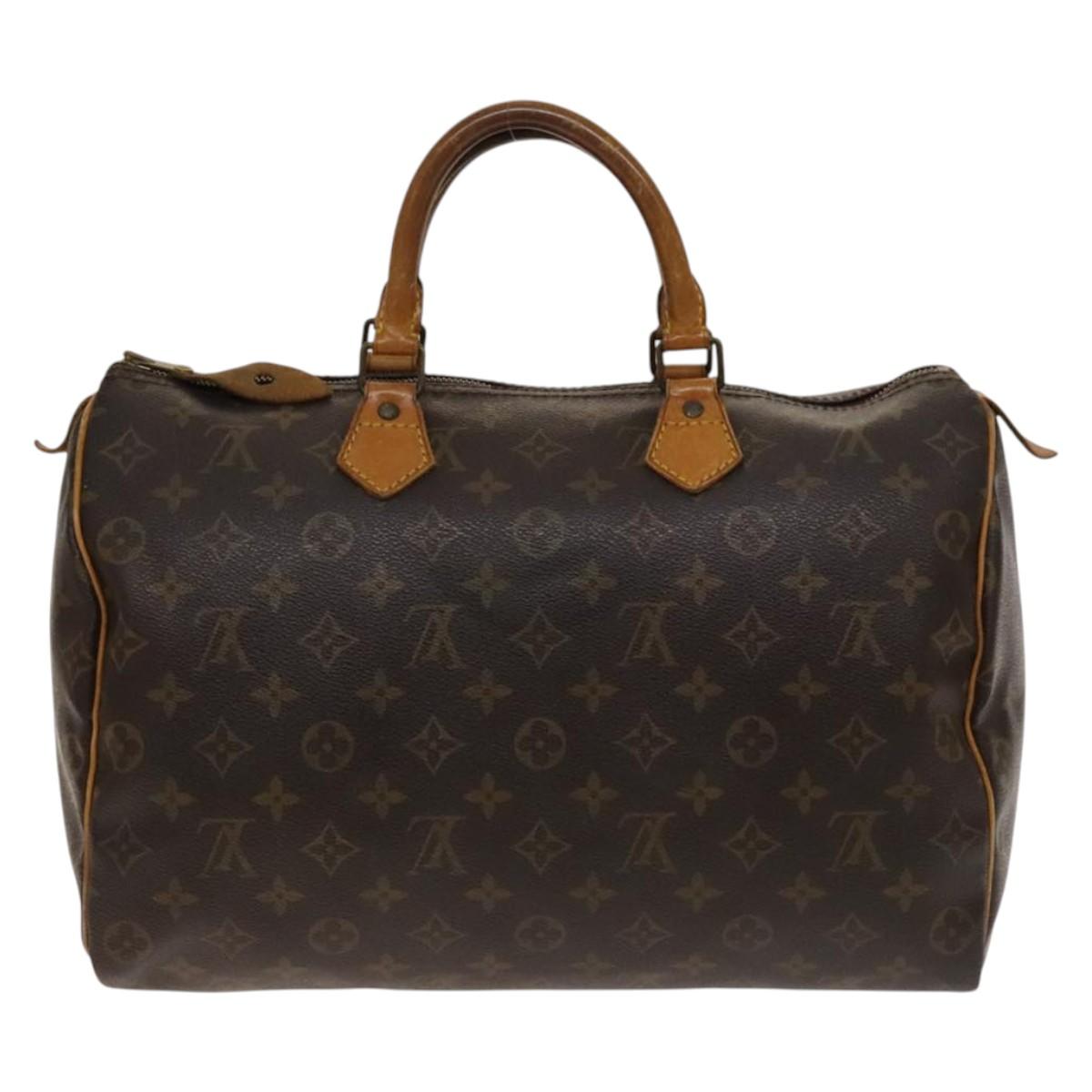 LOUIS VUITTON Monogram Speedy 35 Hand Bag M41524 LV BA5522