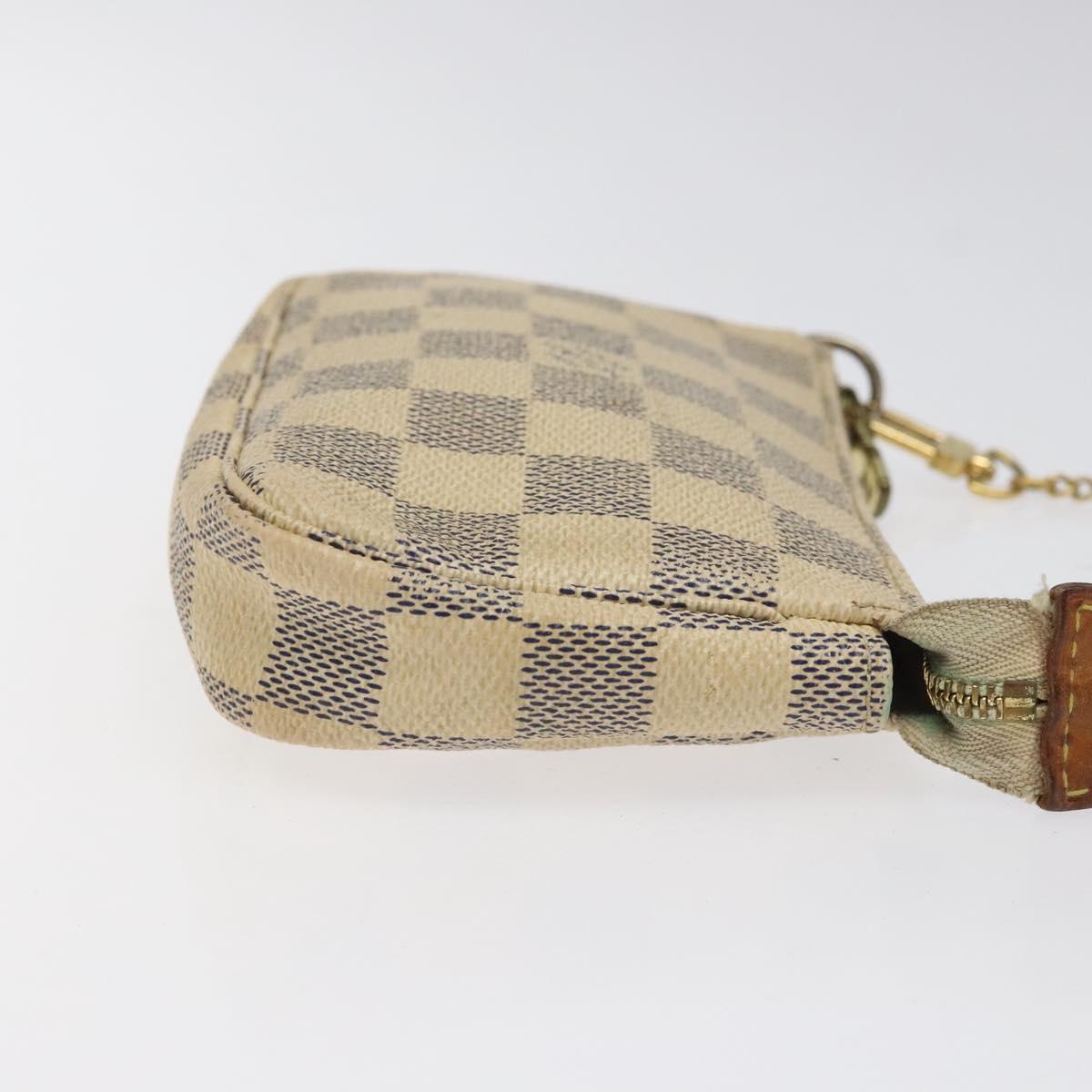 LOUIS VUITTON Damier Azur Mini Pochette Accessoires Pouch N63005 BD1591