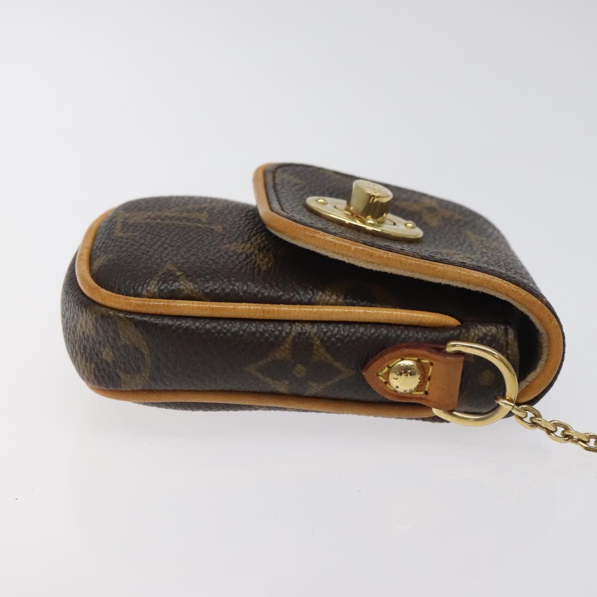 LOUIS VUITTON Monogram Pochette turum Pouch M60020 LV BD2061