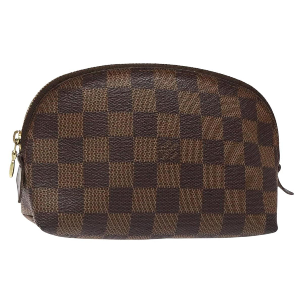 LOUIS VUITTON Damier Ebene Pochette Cosmetic PM Pouch N47516 LV BD2195