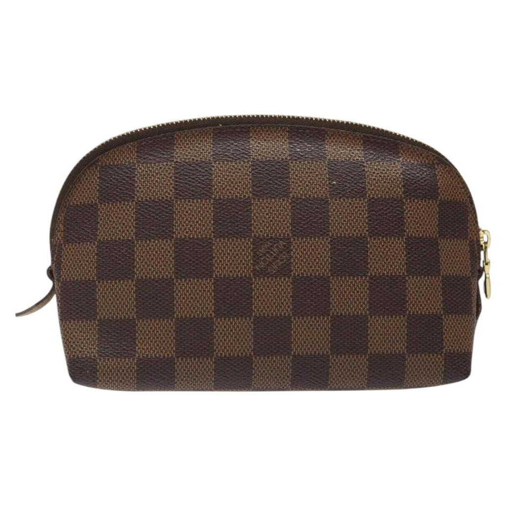 LOUIS VUITTON Damier Ebene Pochette Cosmetic PM Pouch N47516 LV BD2195
