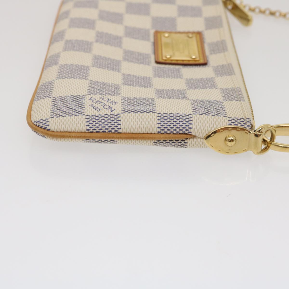 LOUIS VUITTON Damier Azur Pochette Mira MM Accessory Pouch N60027 LV am478bSA