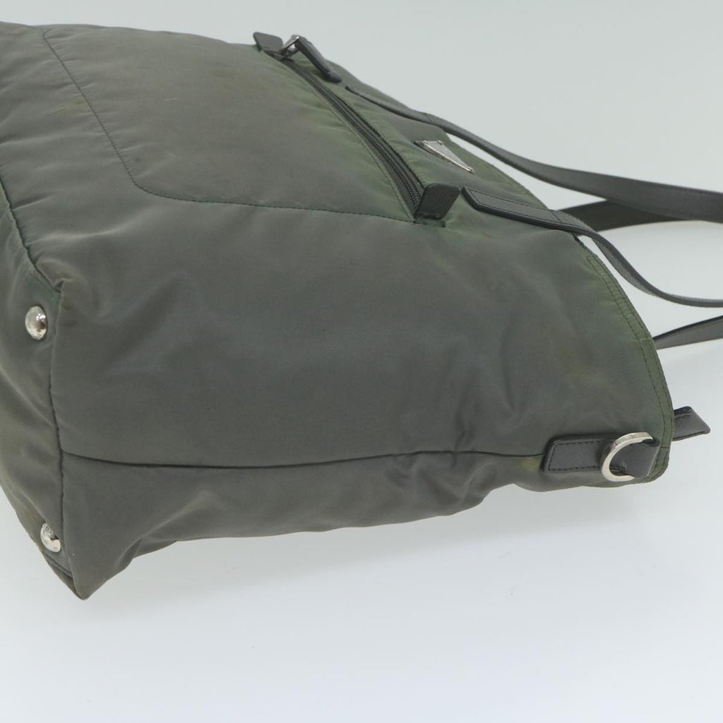 PRADA Tote Bag Nylon 2way Gray bs10723