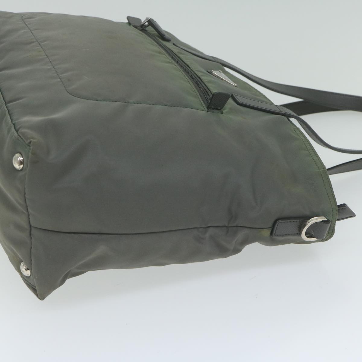 PRADA Tote Bag Nylon 2way Gray bs10723