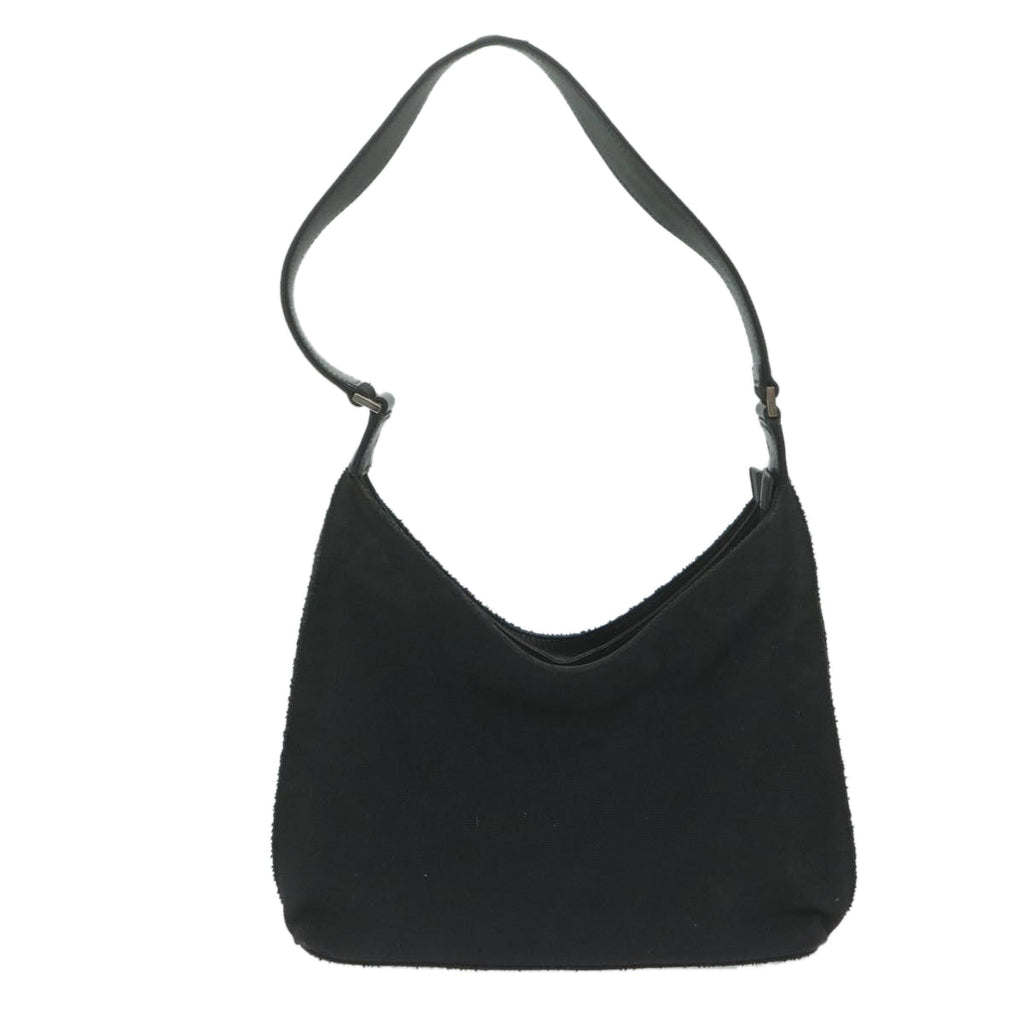 GUCCI Shoulder Bag Canvas Black bs11422