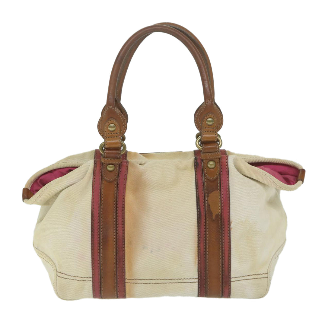 BURBERRY Blue Label Tote Bag Canvas Beige bs11502