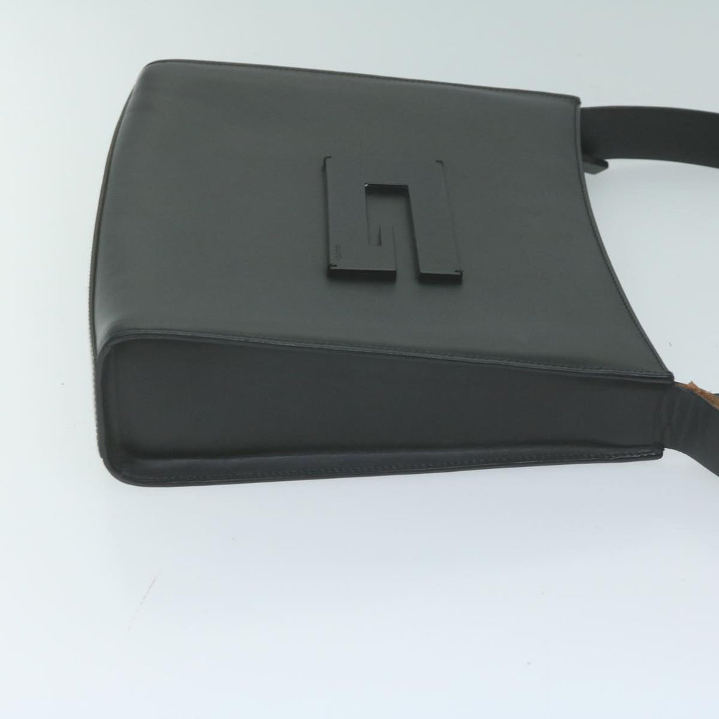 GUCCI Shoulder Bag Leather Black bs11666