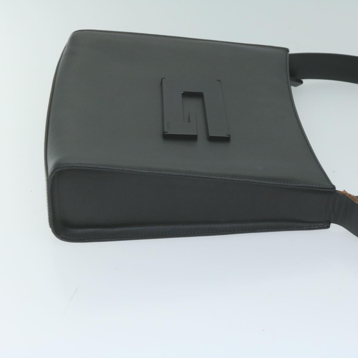 GUCCI Shoulder Bag Leather Black bs11666