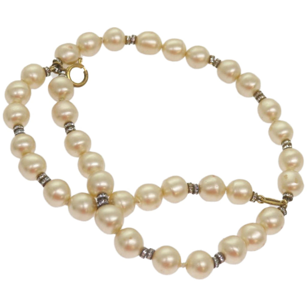 CHANEL Pearl Bracelet metal White CC bs12272
