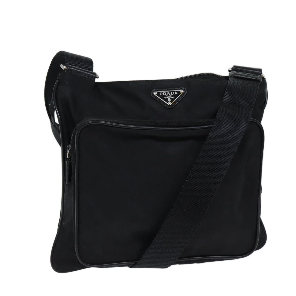 PRADA Shoulder Bag Nylon Black bs13636