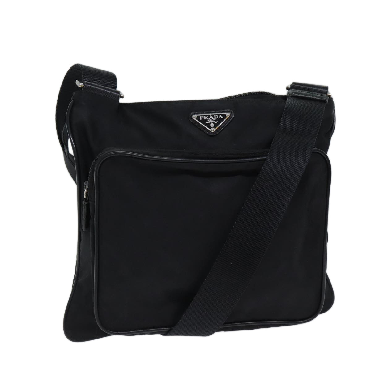 PRADA Shoulder Bag Nylon Black bs13636