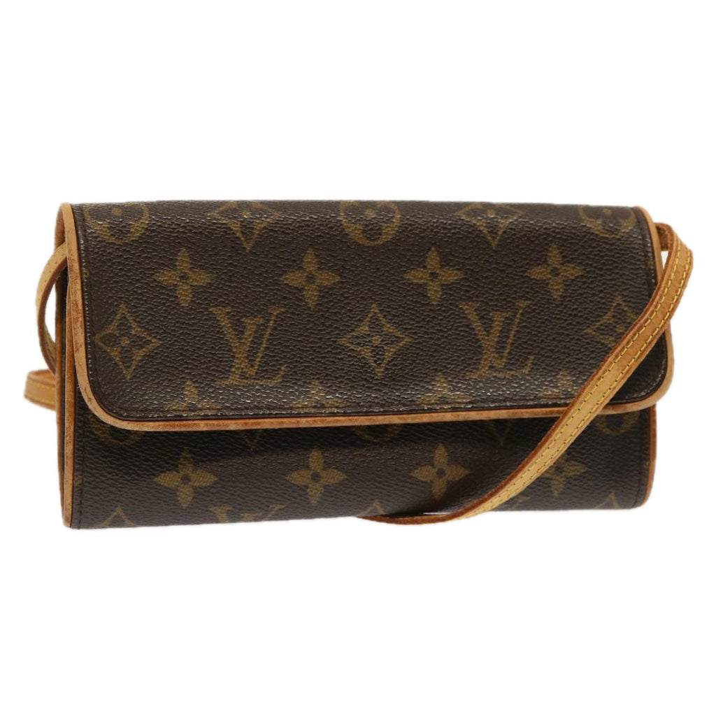 LOUIS VUITTON Monogram Pochette Twin PM Shoulder Bag M51854 LV bs13776
